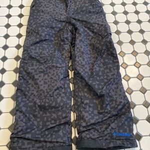 Boys small black and gray Columbia snow pants.